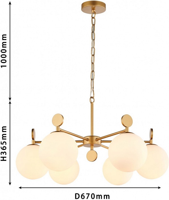 Подвесная люстра Absolute 2928-6P