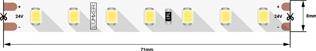 Светодиодная лента LUX DSG298-24-NW-33