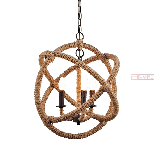 Подвесная люстра Gramercy Home Rope CH035-3-LRR