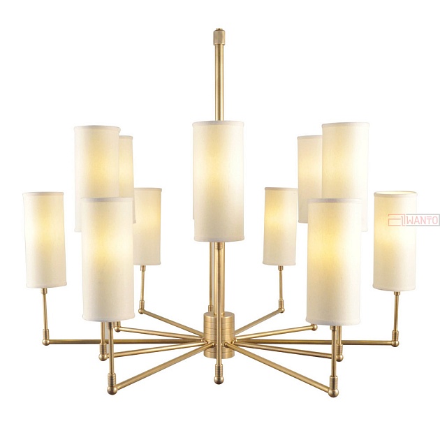 Подвесная люстра Gramercy Home Clarence CH074-12-BRS