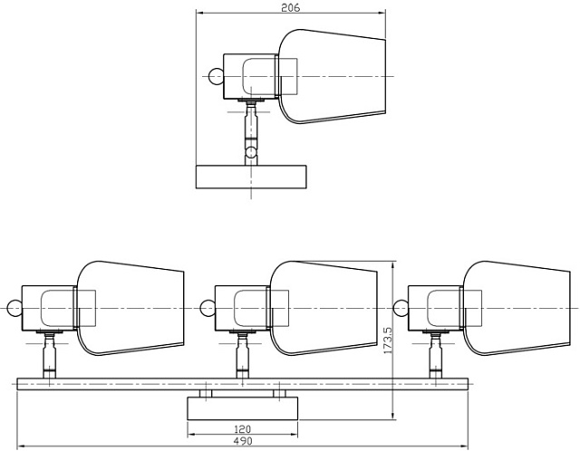 Спот Wood 691/3P