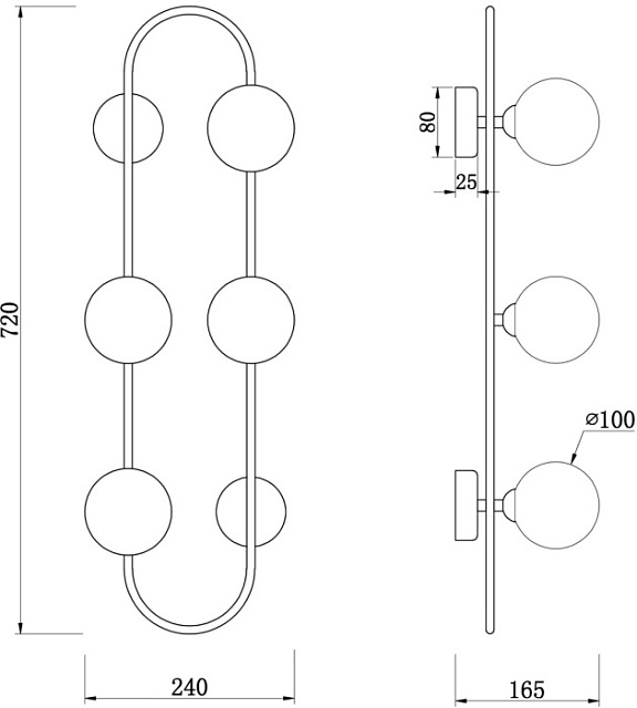 Бра Inversion FR5233WL-04BS1