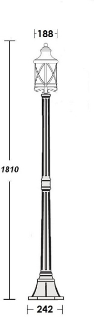 Наземный фонарь LUCERNA 84808 Bl