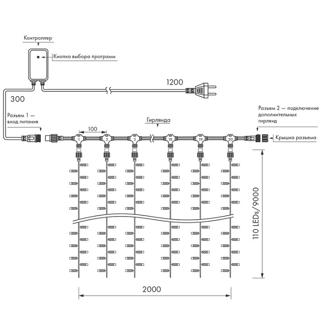 Гирлянда CLASSIC 024875