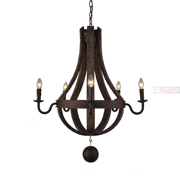 Подвесная люстра Gramercy Home Medieval CH029-5-LRR