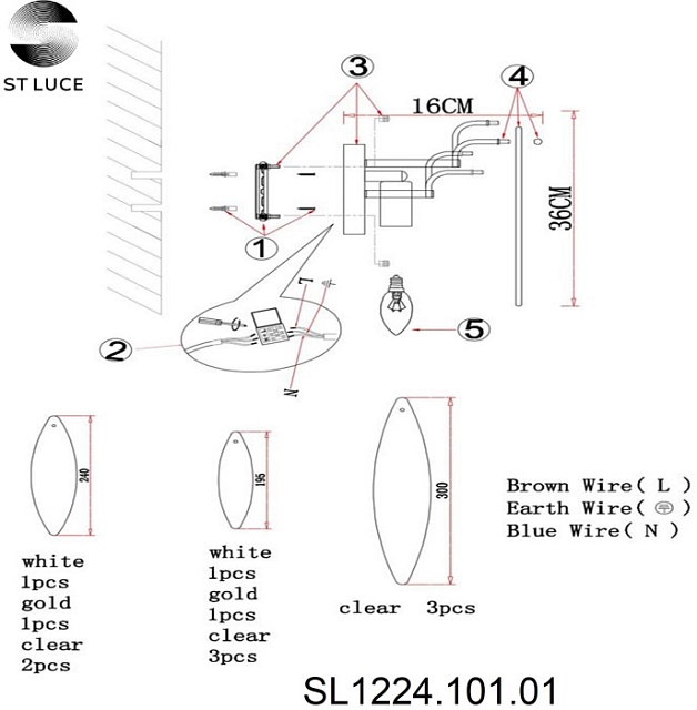 Бра Lastra SL1224.101.02