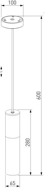 Уличный светильник подвесной Glas 5602 TECHNO черный