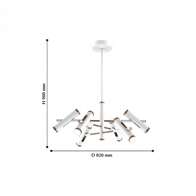 Подвесная люстра Duplex 2325-12P
