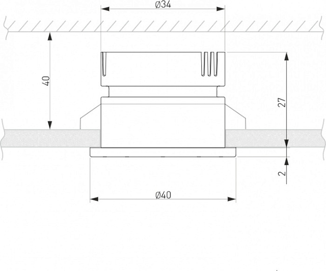 Точечный светильник Kary 25025/LED 3W 4200K SL серебро