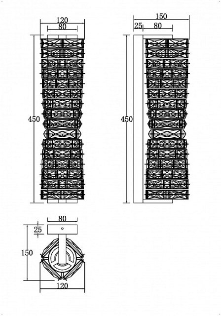 Бра Coil MOD125WL-L6CH3K