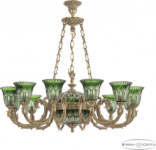 Подвесная люстра Florence 71009P/12/250 FP P2 U Clear-Green/H-1I FA5M