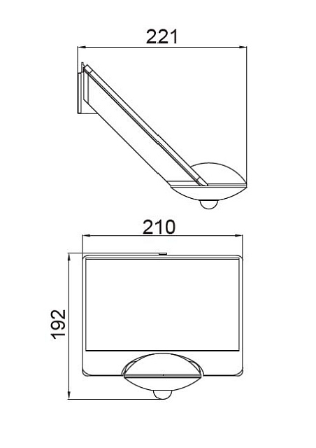 Уличный консольный светильник  P9013 S