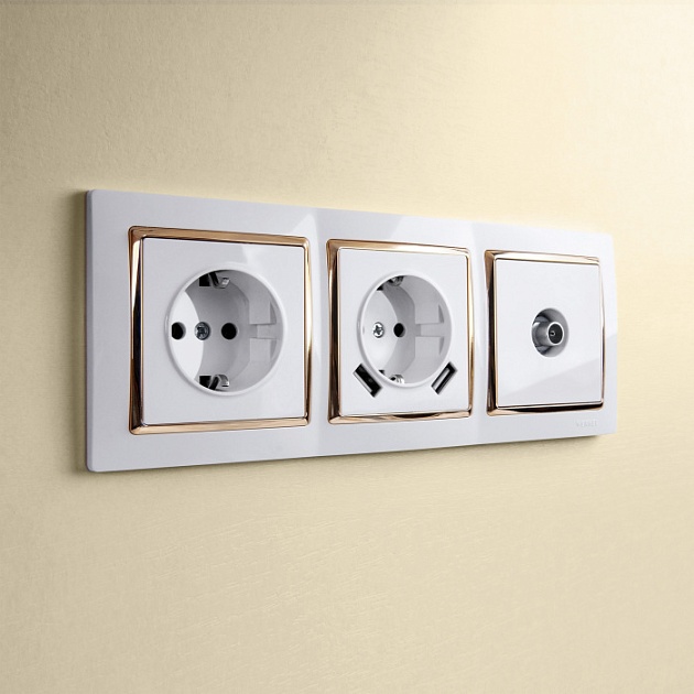 Розетка Встраиваемые механизмы белые W1183001