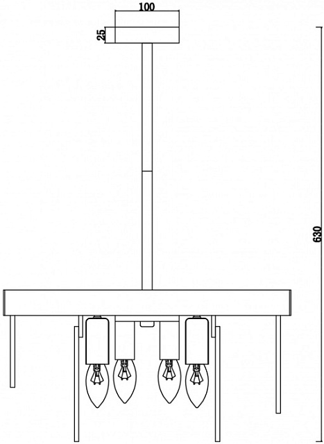Потолочная люстра Porto FR5104PL-06BS3