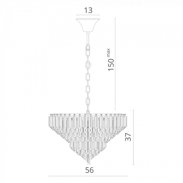 Подвесная люстра Frizzante 1683/01 LM-7