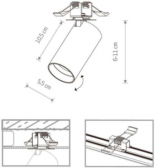 Спот Mono Surface 7827