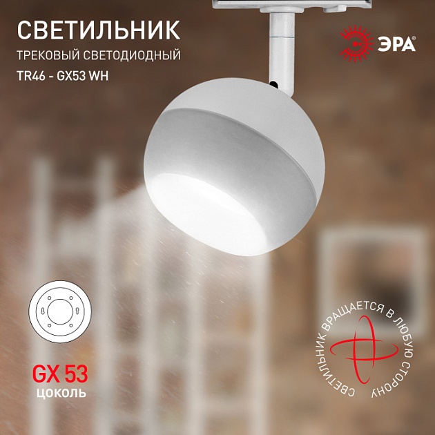 Трековый светильник TR46 - GX53 WH