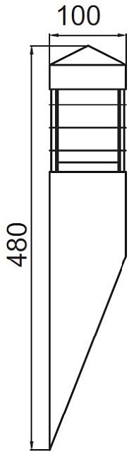 Настенный светильник уличный INOX WOOD 67503 wood