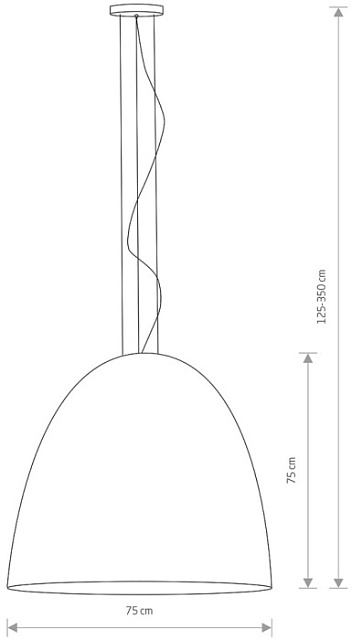 Подвесной светильник Egg Xl 10325