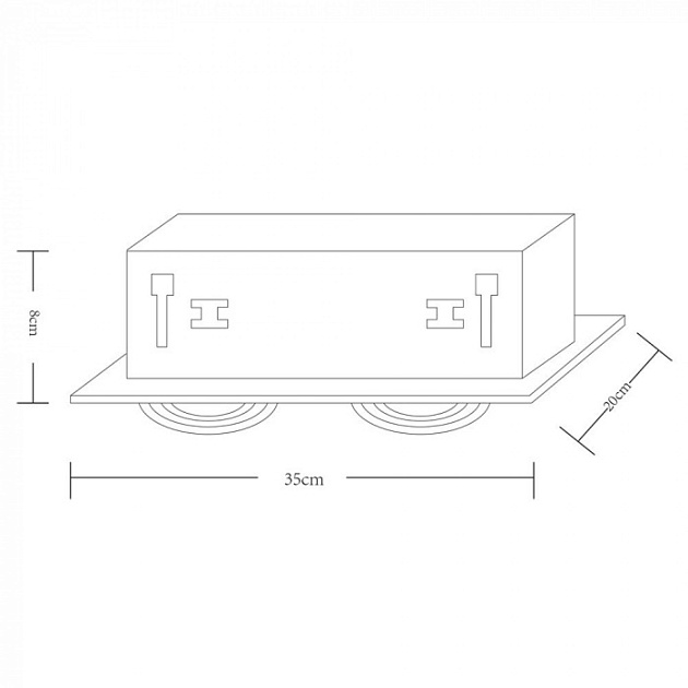 Точечный светильник Cardani Semplice A5949PL-2BK