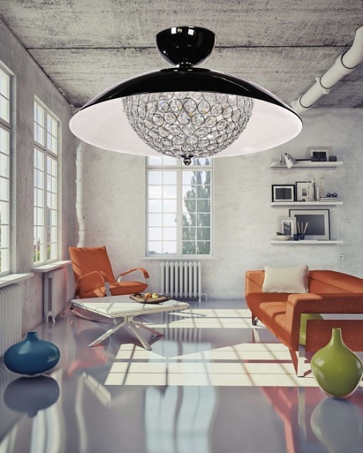 Потолочная люстра Mezzaluna LDC 1578-5 BK