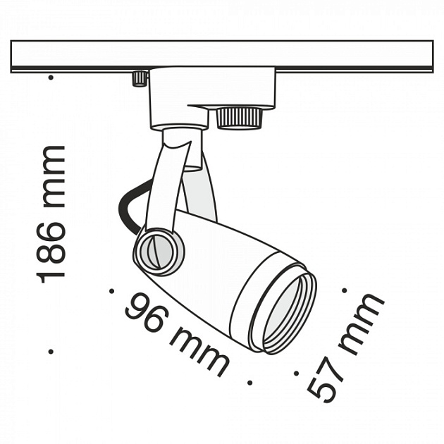 Трековый светильник Track lamps TR001-1-GU10-B