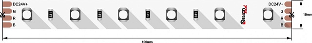 Светодиодная лента LUX DSG3A60-24-RGB-33