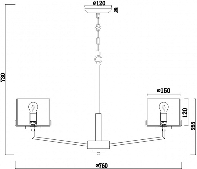 Подвесная люстра Karen FR5096PL-08CH
