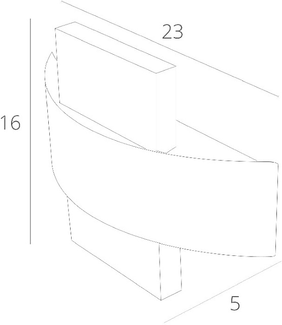 Настенный светильник Croce A1444AP-1WH