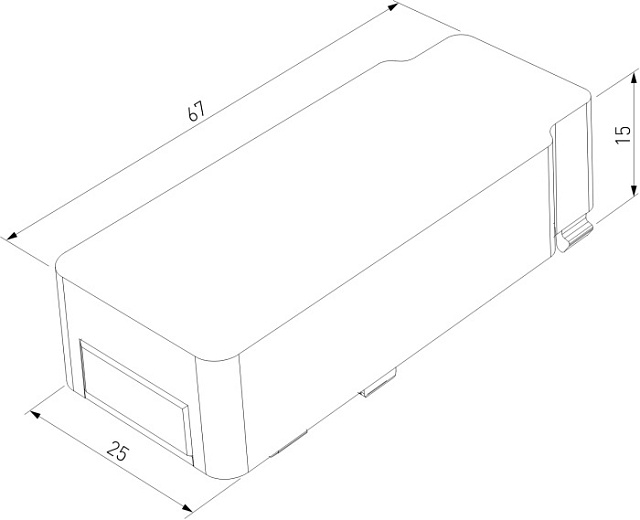 Питание боковое Flat Magnetic 85001/00