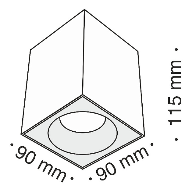 Потолочный светильник уличный Sirius C030CL-01W