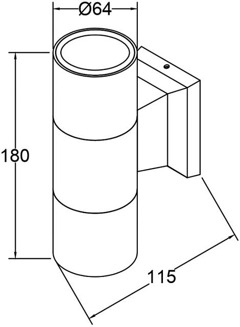 Настенный светильник уличный Bowery O574WL-02W