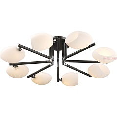 Потолочная люстра N-Light 433 433-08-13 chrome + dark wengue