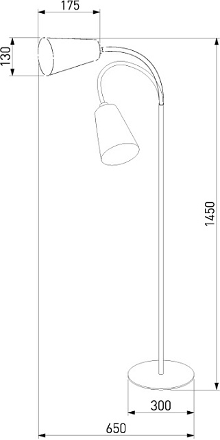 Торшер Wire 1099 Wire Gold