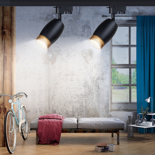 Трековый светильник  TR51 - GU10 BK