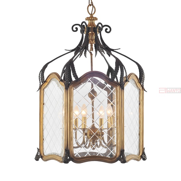 Подвесная люстра Gramercy Home Vintage CH044-4-BRS