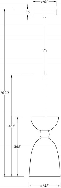 Подвесной светильник Cloches MOD113PL-01W