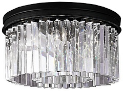 Потолочная люстра 1920s Odeon KR0387C-6B/P black/clear
