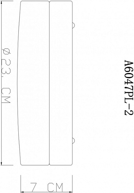 Потолочный светильник Aqua-tablet A6047PL-2CC