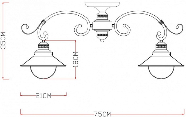 Потолочная люстра Grazioso A4577PL-5WG