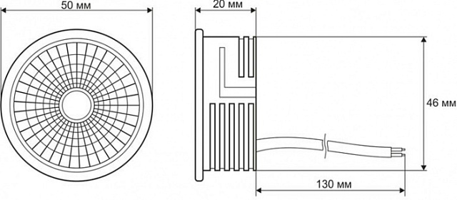 Светодиодный модуль DK3000 DK4000-7W-BK
