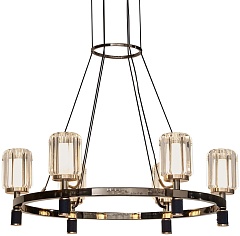 Подвесная люстра P0738 P0738-6A gold/pearl black