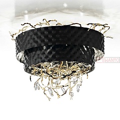 Потолочный светильник IDL Export Srl. Groovy 463/8 black gold