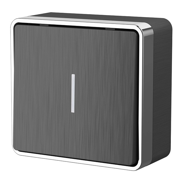 Выключатель Накладные механизмы Gallant графит рифленый W5010104