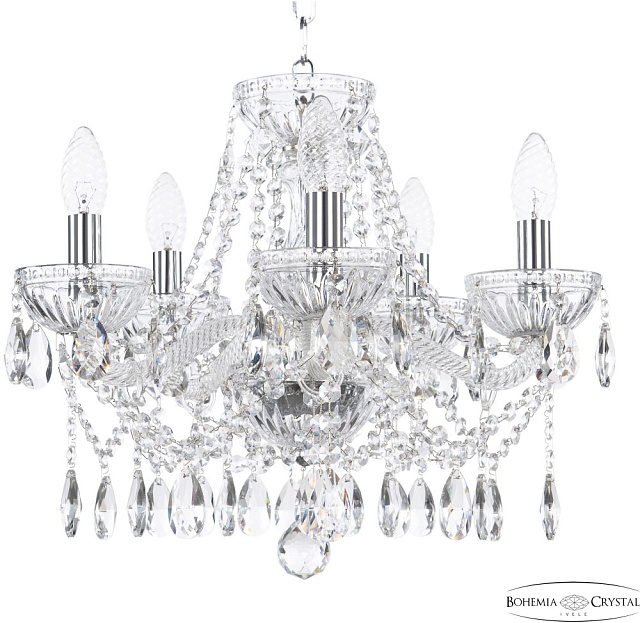 Подвесная люстра 5413 5413/5/141 Ni Clear/M-1G
