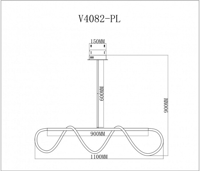 Потолочная люстра True V4082-PL