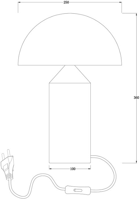 Интерьерная настольная лампа Eleon FR5218TL-01BS