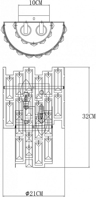 Бра Mintaka A1005AP-2GO