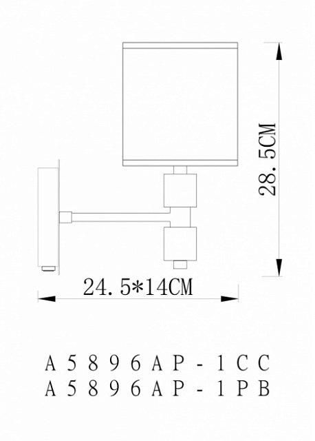 Бра North A5896AP-1CC