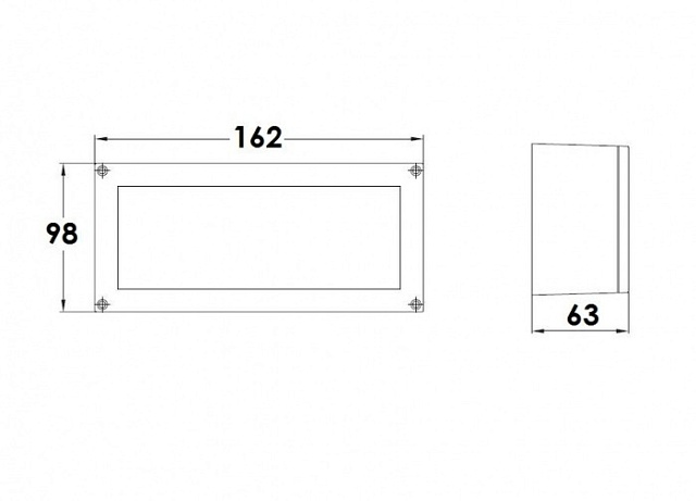 Встраиваемый светильник уличный  W91488 S